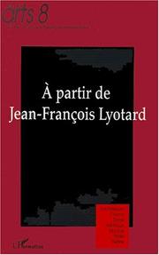 Cover of: A partir de Jean-François Lyotard