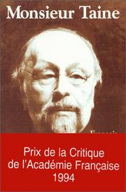 Cover of: Monsieur Taine by François Léger