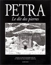 Cover of: Pétra: le dit des pierres