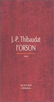 Cover of: L' Orson: roman