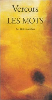 Cover of: Les mots