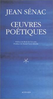 Cover of: Œuvres poétiques