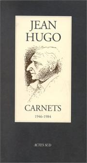 Cover of: Carnets by Jean Hugo