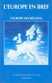 Cover of: L'Europe des Régions by 