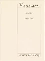 Cover of: Via negativa: comédie