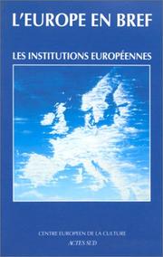 Cover of: L'Europe en bref by 