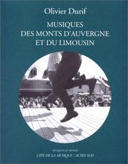 Cover of: Musiques des monts d'Auvergne et du Limousin