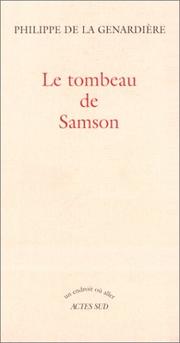 Cover of: Le tombeau de Samson