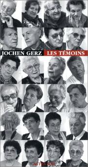 Cover of: Les témoins by Jochen Gerz