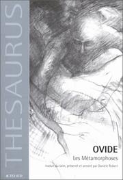 Cover of: Les Métamorphoses by Ovid, Daniel Robert