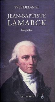 Cover of: Jean-Baptiste Lamarck