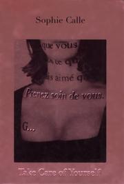 Cover of: Sophie Calle by Sophie Calle