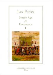 Cover of: Les farces: Moyen Age et Renaissance (La salamandre)