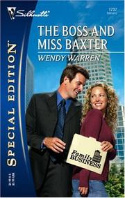 Cover of: The Boss And Miss Baxter (Silhouette Special Edition) (Silhouette Special Edition)