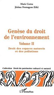 Cover of: Genèse du droit de l'environnement