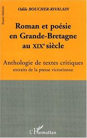 Cover of: Roman et poésie en Grande-Bretagne au XIXe siècle: anthologie de textes critiques extraits de la presse victorienne