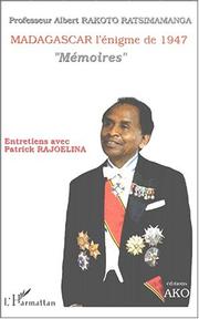 Cover of: Madagascar by Rakoto Ratsimamanga, Albert Prince.