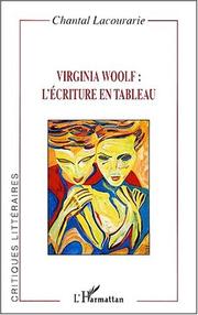 Cover of: Virginia Woolf: l'écriture en tableau