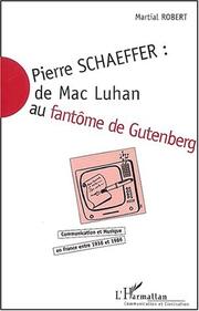 Cover of: Pierre Schaeffer by Martial Robert