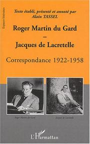 Correspondance 1922-1958 by Roger Martin du Gard
