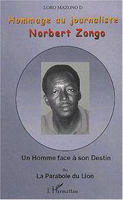 Cover of: Hommage au journaliste Norbert Zongo by Loro Mazono D