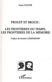 Cover of: Proust et Broch by Ioana Vultur