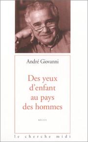 Cover of: Des yeux d'enfant au pays des hommes