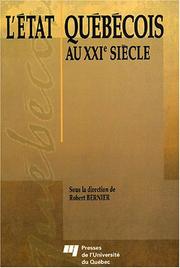 Cover of: L' Etat québécois au XXIe siècle