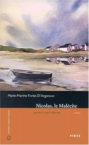 Cover of: Nicolas, le Malécite by Marie-Marthe Fortin-D'Argenson