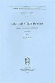 Les trois stèles de Seth