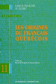 Cover of: Les origines du français québécois