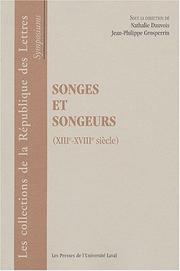 Cover of: Songes et songeurs (XIIIe-XVIIIe siècle)