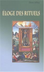 Cover of: Eloge des rituels