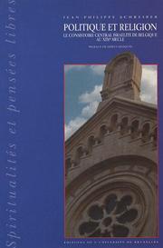 Cover of: Politique et religion by Jean-Philippe Schreiber