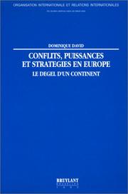 Cover of: Conflits, puissances et stratégies en Europe: le degel d'un continent