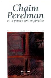 Cover of: Chaim Perelman et la pensée contemporaine