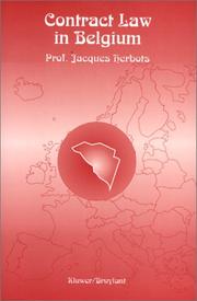 Cover of: Contract law in Belgium