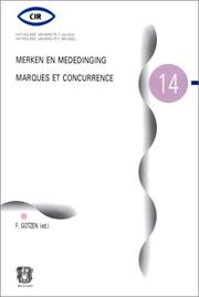 Cover of: Merken en mededinging =: Marques et concurrence