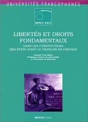 Cover of: Libertés et droits fondamentaux by Jacques-Yvan Morin
