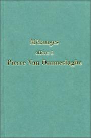 Cover of: Mélanges offerts à Pierre van Ommeslaghe.