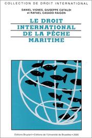 Cover of: Le droit international de la pêche maritime