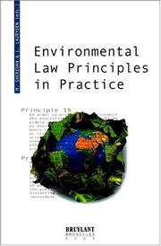 Cover of: Environmental law principles in practice | 