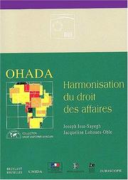 Cover of: OHADA: harmonisation du droit des affaires