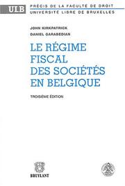 Cover of: Le régime fiscal des sociétés en Belgique