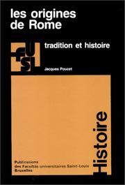 Cover of: Les origines de Rome by Jacques Poucet