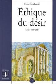 Front cover of Ethique du désir by Unknown