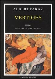 Cover of: Vertiges by Albert Paraz