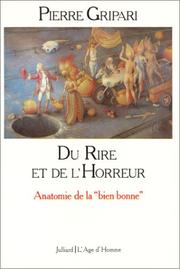 Cover of: Du rire et de l'horreur