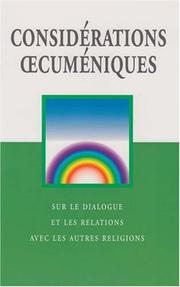 Cover of: Ecumenical Considerations: For Dialogue and Relations With People of Other Religions