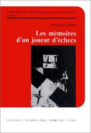 Cover of: Les mémoires d'un joueur d'échecs